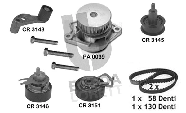 Water Pump & Timing Belt Kit (KPA0289A)