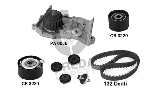 Water Pump & Timing Belt Kit (KPA0576A)