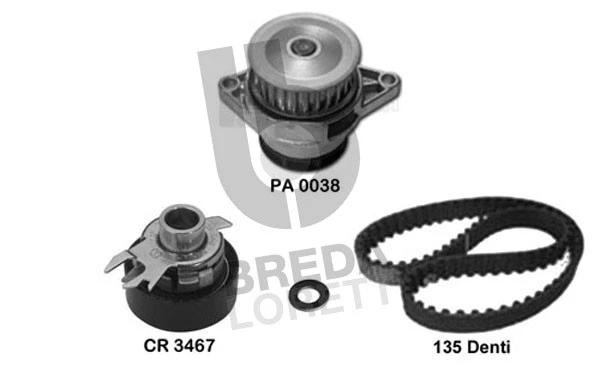 Water Pump & Timing Belt Kit (KPA0654A)