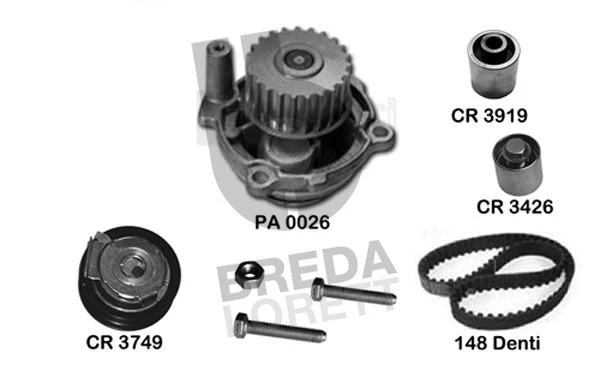 Water Pump & Timing Belt Kit (KPA0220A)