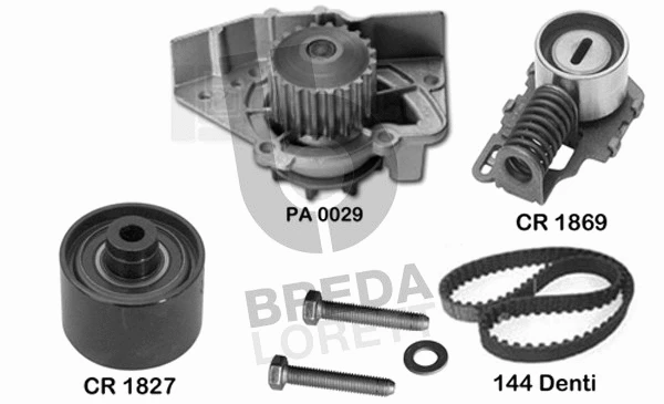 Water Pump & Timing Belt Kit (KPA0124A)