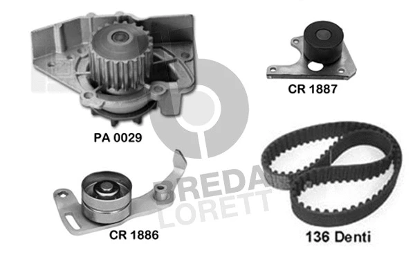 Water Pump & Timing Belt Kit (KPA0123A)