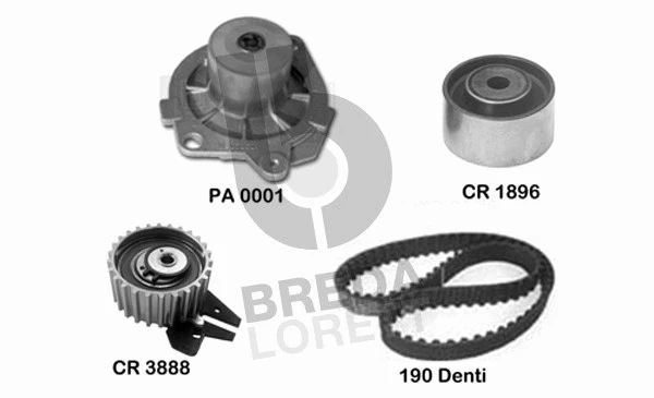 Water Pump & Timing Belt Kit (KPA0099A)