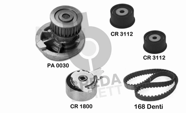 Water Pump & Timing Belt Kit (KPA0369A)