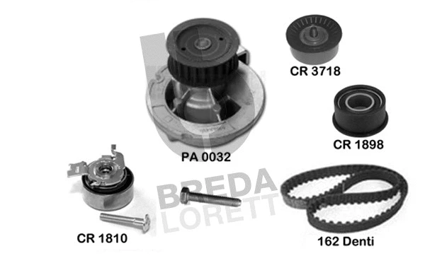 Water Pump & Timing Belt Kit (KPA0718B)