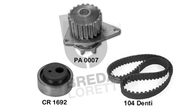 Water Pump & Timing Belt Kit (KPA0107A)