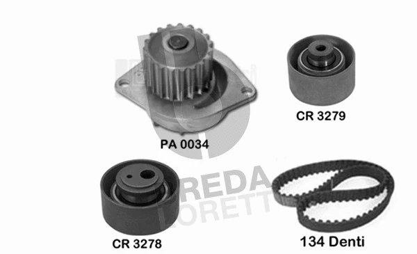 Water Pump & Timing Belt Kit (KPA0348A)