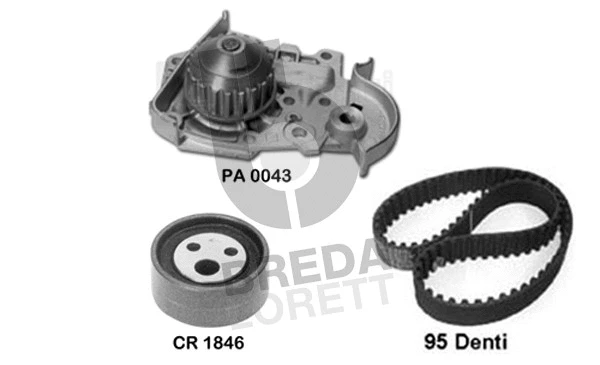Water Pump & Timing Belt Kit (KPA0057A)