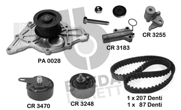 Water Pump & Timing Belt Kit (KPA0157A)