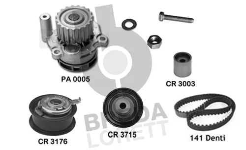 Water Pump & Timing Belt Kit (KPA0050A)