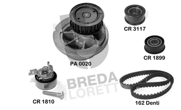 Water Pump & Timing Belt Kit (KPA0365A)