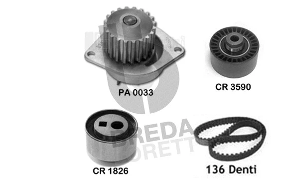 Water Pump & Timing Belt Kit (KPA0609A)