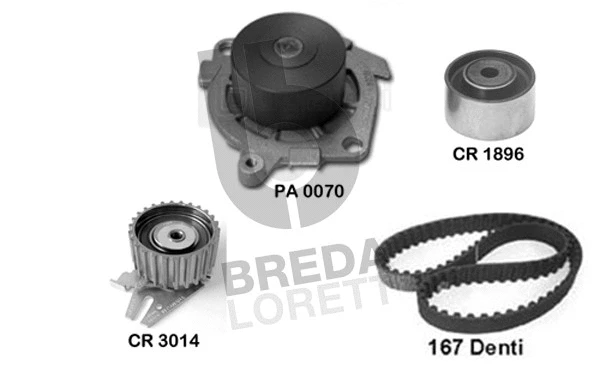 Water Pump & Timing Belt Kit (KPA0101A)