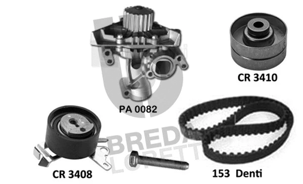 Water Pump & Timing Belt Kit (KPA0788B)
