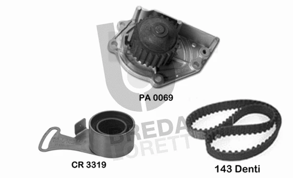 Water Pump & Timing Belt Kit (KPA0411A)