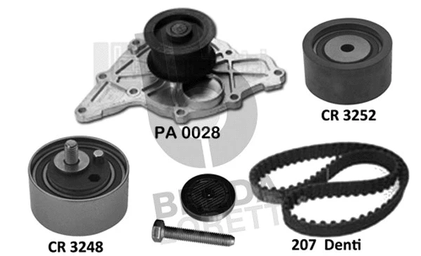 Water Pump & Timing Belt Kit (KPA0771A)
