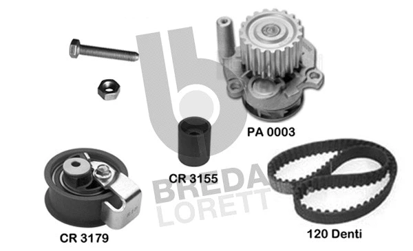 Water Pump & Timing Belt Kit (KPA0582A)