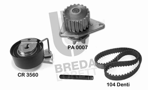 Water Pump & Timing Belt Kit (KPA0647A)