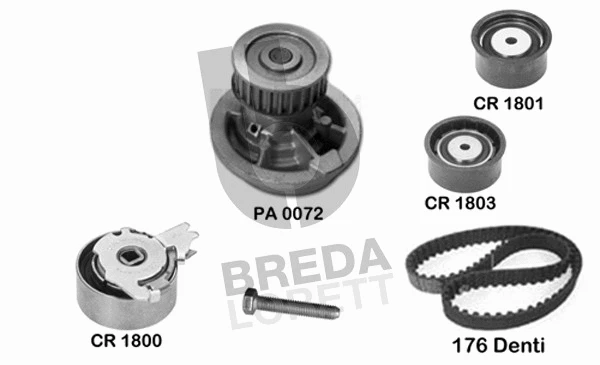 Water Pump & Timing Belt Kit (KPA0614C)