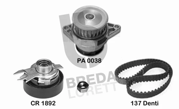 Water Pump & Timing Belt Kit (KPA0644A)