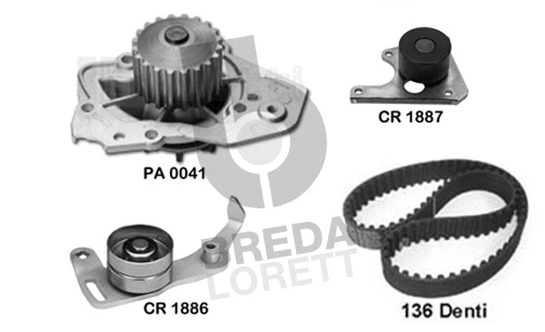 Water Pump & Timing Belt Kit (KPA0123B)
