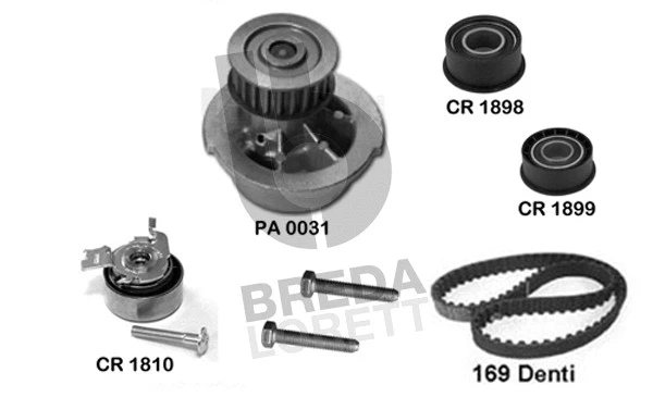 Water Pump & Timing Belt Kit (KPA0028A)