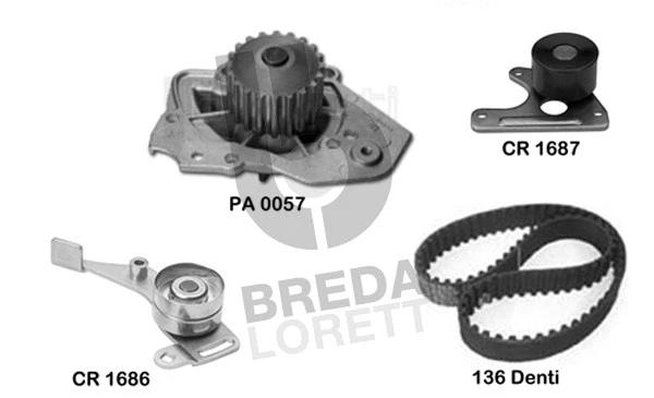 Water Pump & Timing Belt Kit (KPA0116B)