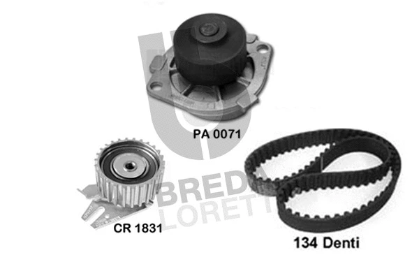 Water Pump & Timing Belt Kit (KPA0094A)