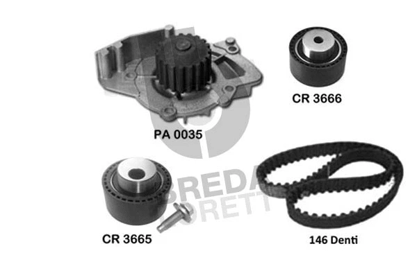 Water Pump & Timing Belt Kit (KPA0733A)