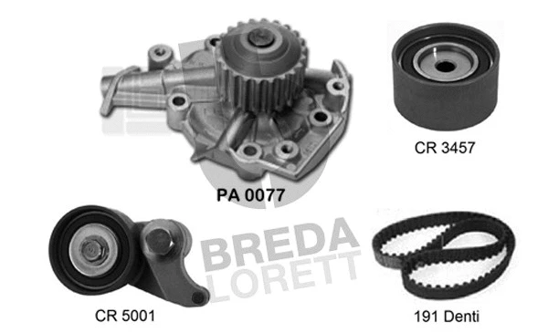 Water Pump & Timing Belt Kit (KPA0206A)
