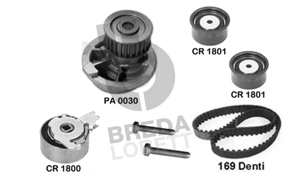 Water Pump & Timing Belt Kit (KPA0022A)