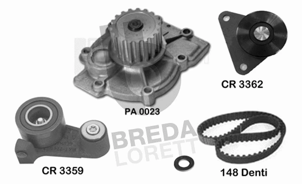 Water Pump & Timing Belt Kit (KPA0401A)