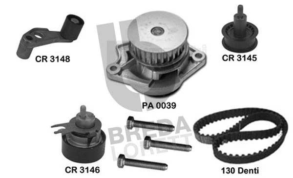 Water Pump & Timing Belt Kit (KPA0719A)