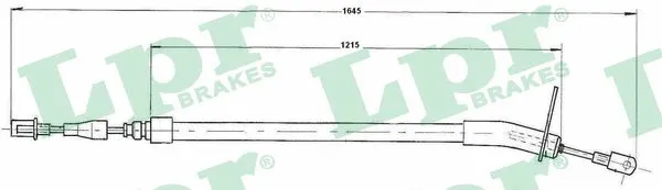 Cable Pull, parking brake (C0409B)