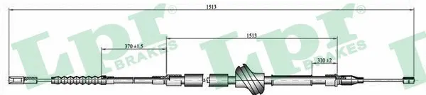 Cable Pull, parking brake (C0055B)