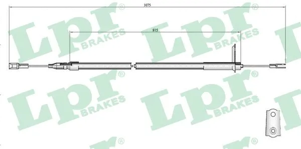 Cable Pull, parking brake (C0407B)