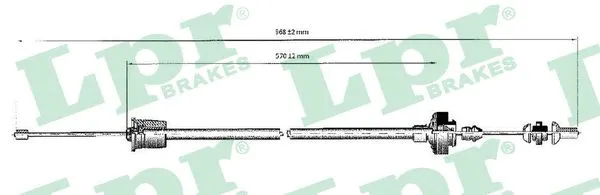 Cable Pull, clutch control (C0208C)