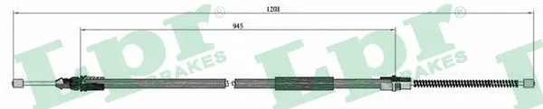 Cable Pull, parking brake (C0705B)