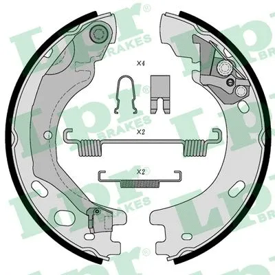 Brake Shoe Set, parking brake (01030)