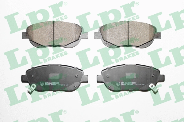 Brake Pad Set, disc brake (05P1566)