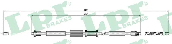 Cable Pull, parking brake (C0343B)