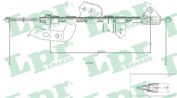 Cable Pull, parking brake (C0133B)