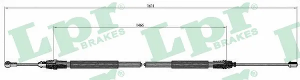 Cable Pull, parking brake (C0749B)