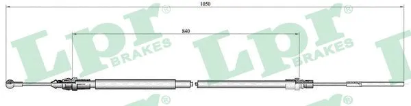 Cable Pull, parking brake (C0130B)