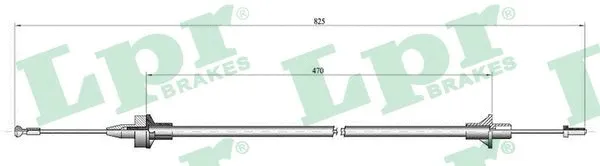 Cable Pull, clutch control (C0078C)
