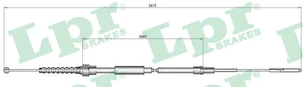 Cable Pull, parking brake (C0942B)