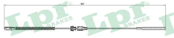 Cable Pull, parking brake (C0561B)