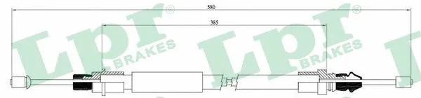 Cable Pull, parking brake (C0628B)