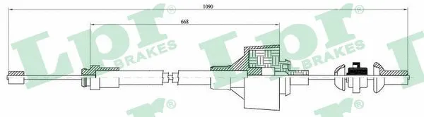 Cable Pull, clutch control (C0480C)