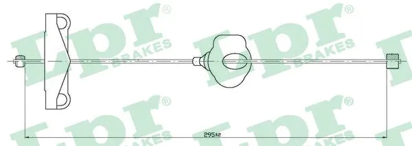 Cable Pull, parking brake (C0261B)